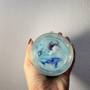 In Fondo al Mar | Candela Artigianale in Cera di Soia e Gel Effetto Mare